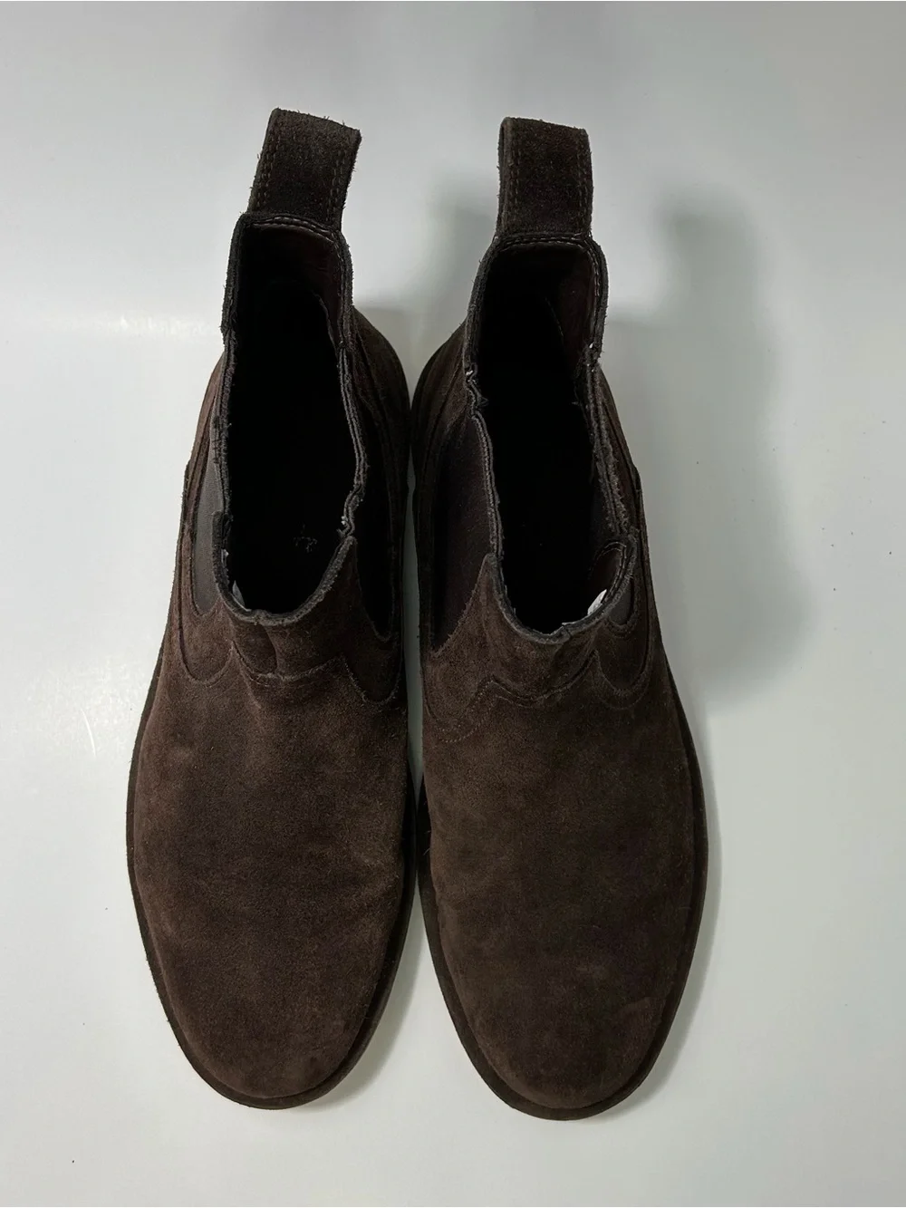 Timberland Earthkeepers Brasstown Chelsea Boots Men’s 9 Brown Suede Pull On EUC